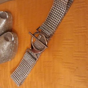 Metal & Sequined Belt Size Small. Fell in love with this belt.